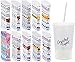 Crystal Light Drink Mix Packets, 40 Count, 8 Flavor Variety with By The Cup Sports Bottle