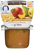 Gerber 3rd Foods Orchard Fruit Medley with Lil' Bits, 5 Ounce Tubs, 2 Count (Pack of 6)