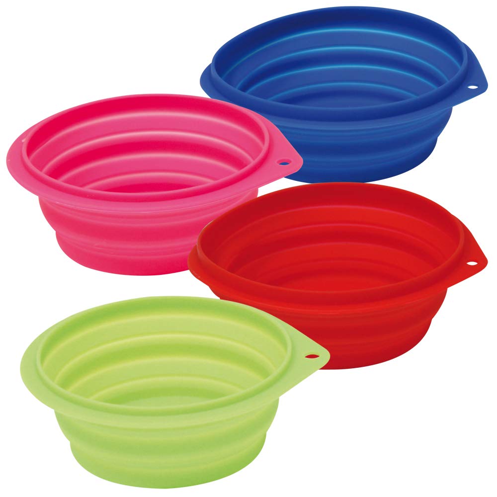 Croci Travel Bowl for Dog, 1 Litre, Multi-Colour