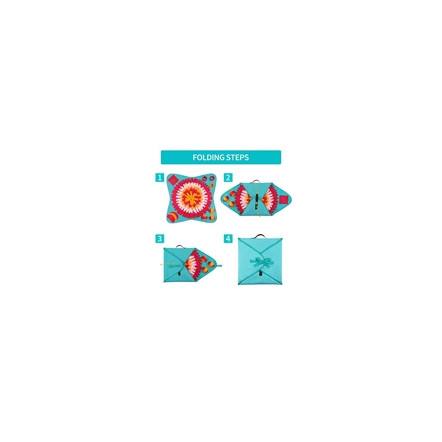 FREESOO Schnüffelteppich Hund Schnüffelmatte Riechen Trainieren