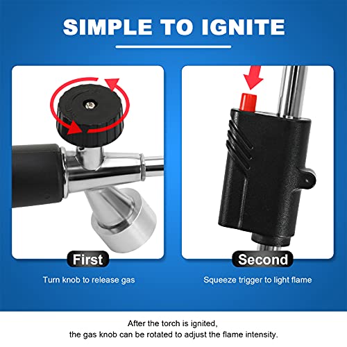 Weed Torch Propane Burner, Blow Torch,50,000 BTU Propane Torch,Gas