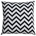 JinStyles Accent Decorative Throw Pillow Cover, Square, Chevron, Blue, 18 x 18, 1 Cover