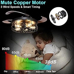 DLLT Ceiling Fan with Lights-42 Industrial Ceiling