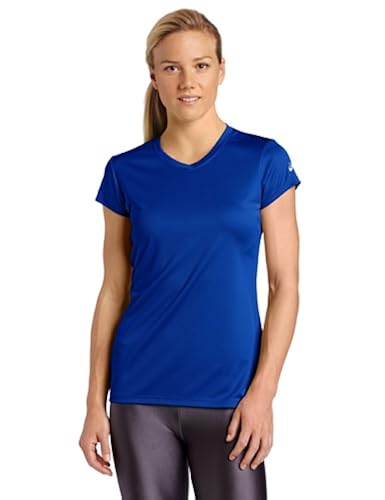 ASICS Women's Circuit Warm-Up Shirt, Royal, X-Small in Bahrain