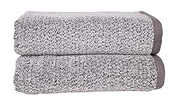 See Everplush Diamond Jacquard Bath Towel, Set of 2, Gray Details