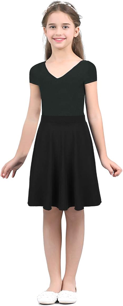 Tiaobug Kids Girls Long Full Circle Skirt For Performance