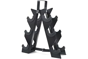 WF Athletic Supply Heavy Duty A-Frame Dumbbell Storage Rack, Steel Dumbbell Holder, Dumbbell Stand & Weight Racks for Home Gym Dumbbell Storage, RACK ONLY, Sizes Option Available