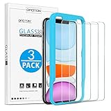 OMOTON Tempered Glass Screen Protector Compatible with Apple iPhone 11 / iPhone XR, 6.1 inch [3 Pack]