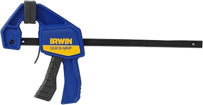 IRWIN Mini Bar Clamp 150mm Quick Grip 546el7 Black One Handed Clamp