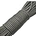 100ft Type III 7 Strand Core Paracord 550 Parachute (30# Dark Grey)