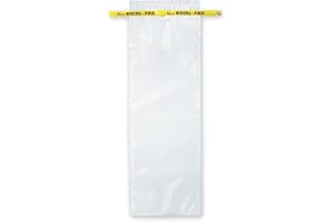 Nasco Whirl-Pak B00994WA Sample Bag, 380mm L x 125mm W, 0.076mm Thickness, 1065ml Capacity (Box of 500)