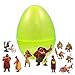 1 Toy Filled Jumbo Easter Egg With 12 Moana Figurines Inside - Find Your Favorite - Prefilled To Save You Time - Perfect For Disney Lovers - Durable Egg and Assortment of Moana Characters