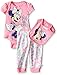 Disney Baby Girls' Minnie Mouse 3 Piece Soft Bodysuit, Light Pink, 3-6 Months