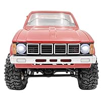 Mintuse RC Car WPL C24 4WD Military Climb Car 2.4G Remote Control Off-Road Rock Crawler RTR Green DIY Christmas Toys Gift for Kids (Red)