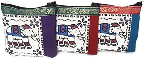 Gift Bundle of 3 NEW HANDY HOBO HIPPIE STYLE FABRIC BAG BEAUTY ELEPHANT PATTERN PURSUE MONEY FROM THAILAND