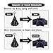 Fidus Reverse/Inverted Automatic Windproof Folding Travel Umbrella - Compact Lightweight Portable Outdoor UV Protection Golf Umbrella For Women Men Kids-starry sky