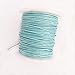 MonkeyJack 4 Rolls 80 Meters 1mm Waxed Cotton Cords Thread for DIY Bracelet Jewelry Making Blue