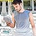 OPOLAR Portable Travel Mini Fan with 3-13 Hours Battery Life for Camping, Personal Battery Operated or USB Powered Handheld Fan, Internal Blue and Side Light, 3 Speeds, Quiet, Rechargeable