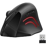 2.4G Wireless Mouse Creative Vertical Ergonomic Optical Mouse With Adjustable DPI Level