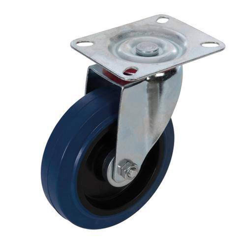 Fixman 199919 Swivel Elastic Rubber Castor 100 mm 140 kg Blue