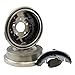 Max DS923342 Rear Premium OE Replacement Drums and Shoes Combo Brake Kit