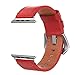 SWEES Genuine Leather Band Compatible iWatch Apple Watch 38mm Series 3, Series 2, Series 1, Sports & Edition for Women, Small Replacement Designer Design Dressy Accessories