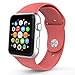 MoKo Apple Watch Band Series 1 Series 2, Soft Silicone Replacement Sports Band for 38mm Apple Watch 2015 & 2016 All Models, Coral (Not fit 42mm Versions)