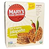 Mary's Gone Crackers, Organic, Hot 'n Spicy Jalapeno Crackers, 5.5 oz (156 g) Mary's Gone Crackers, Organic, Hot 'n Spicy Jalapeno Crackers, 5.5 oz (156 g) - 2pcs