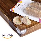 Corner Covers Baby Safety (12 pack) Protect Children From Injury Around the House - Baby Proofing Corner Guards Corner Cushion - Child Proof Corner Bumpers - Table & Furniture Corner Protectors Clear