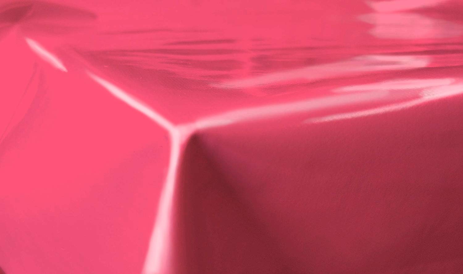 Jolee Fabrics Plain Colour Wipe Clean PVC Vinyl Tablecloth and Sizes (Plain Pink/Fuschia, 140cm x 200cm Long Rectangle)