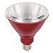 Westinghouse 3314700 100-Watt Equivalent PAR38 Flood Red Outdoor Weatherproof LED Light Bulb with Medium Base, 1 Count (Pack of 1)