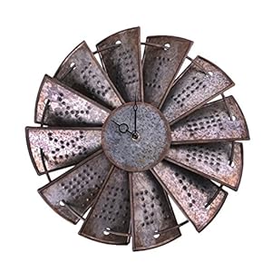Tin windmill clockface