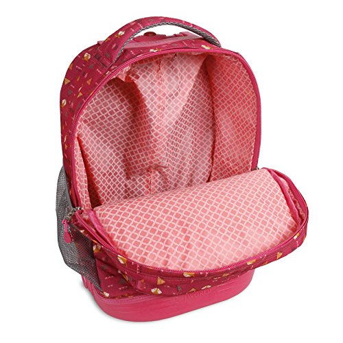 J World New York Sunrise Rolling Backpack Backpack, FOX