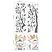 DECOWALL DW-1510 Birds on Tree Branch with Bird Cages Kids Wall Stickers Wall Decals Peel and Stick Removable Wall Stickers for Kids Nursery Bedroom Living Room (Grey) d?cor