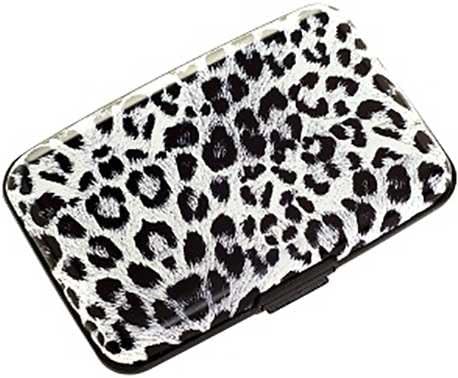 Plixio Leopard RFID Blocking Aluminum Wallet & Credit Card Holder Purse Organizer