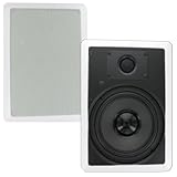 Theater Solutions TS80W 8-Inch Kevlar In Wall Speakers (White)