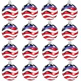 Iceyyyy 16 Pcs Independence Day Ball Ornament - 4th