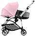 Bugaboo Bee5 Sun Canopy, Soft Pink - Extendable Sun Shade for Full Weather Protection, Machine Washable