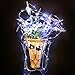 Bright Zeal 33 Ft 100 LED Silver Wire Fairy Lights Battery Operated with Timer Outdoor Waterproof - Cool White String Lights Outdoor Wedding Starry String Lights Silver - Firefly Lights Outdoor