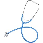 Zcaukya Kids Stethoscope, Real Working Nursing Stethoscope for Kids Role Play, Doctor Game (Blue)