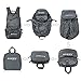 ECEEN Hiking Daypacks with Solar Charger for Phone, Hiking, Travel, Backpacking, Biking, Camping - Folds Up into Carry Pouch - Power for Smart Cell Phones, Speaker