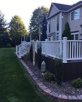 Amazon Com Patio Umbrella Holder Outdoor Umbrella Base And Mount Attaches To Railing Maximizing Patio Space And Shade White Garden Outdoor