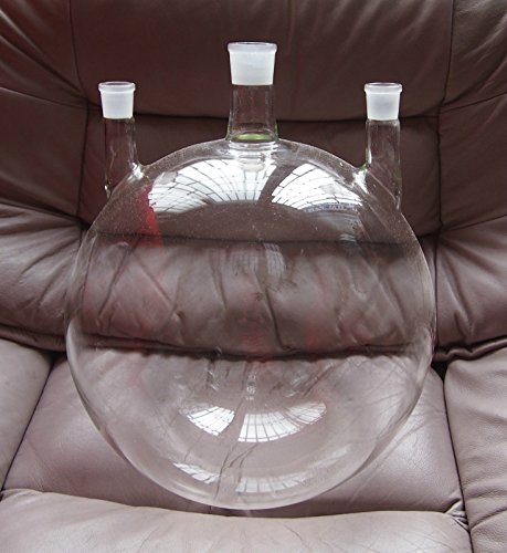 Deschem 20L,3-Neck,Glass Flask,Round Bottom,20000ml,Center Joint 34/35,Side Joints 24/40