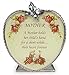BANBERRY DESIGNS Mom Butterfly Sun Catcher & Candle Holder with Loving Poem - Pressed Flower Window Suncatcher with Silver Mom Charm - Desktop Heart Shaped Candleholder Mom Quote - Mother's Day