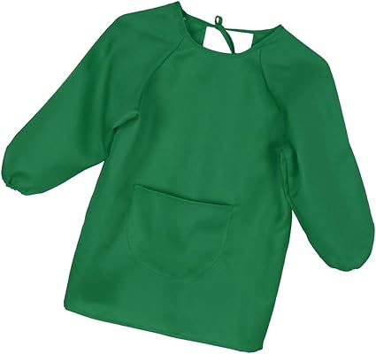 B Baosity Tablier De Peinture Bavoir Manches Longues Impermeable Blouse Enfant Bebe 1 14 Ans 10 14t Vert Amazon Fr Cuisine Maison