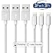 Lightning Cable,SEENFAAN Charger Cables 3Pack 3FT,3FT,3FT to USB Syncing and Charging Cable Data Nylon Braided Cord Charger for iPhone X/8/7/7 Plus/6/6 Plus/6s/6s Plus and More (Silver) primary