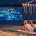LOVAC 120 Inch Projector Screen,4k Rear Projection Screen 16:9 HD,Foldable Portable Anti-Crease Outdoor Movie Screen for Home Theater (Thin)