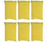 Iconikal Microfiber Bug Scrubber Sponge Pad, 6-Pack