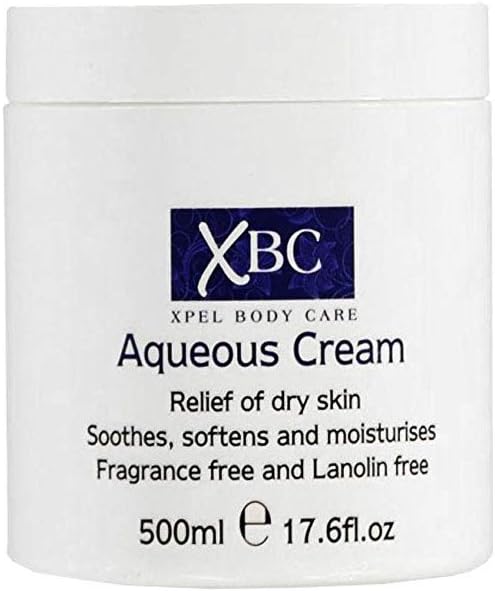 XBC, Xpel Aqueous Body Cream Jar, fragrance free, 500 ml, 500 ml (Pack of 1)