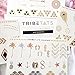 Designer Metallic Tattoos by TribeTats -- Henna Inspired Body Art -- Applies In A Flash, Long Lasting -- Boho Music Festival Accessories